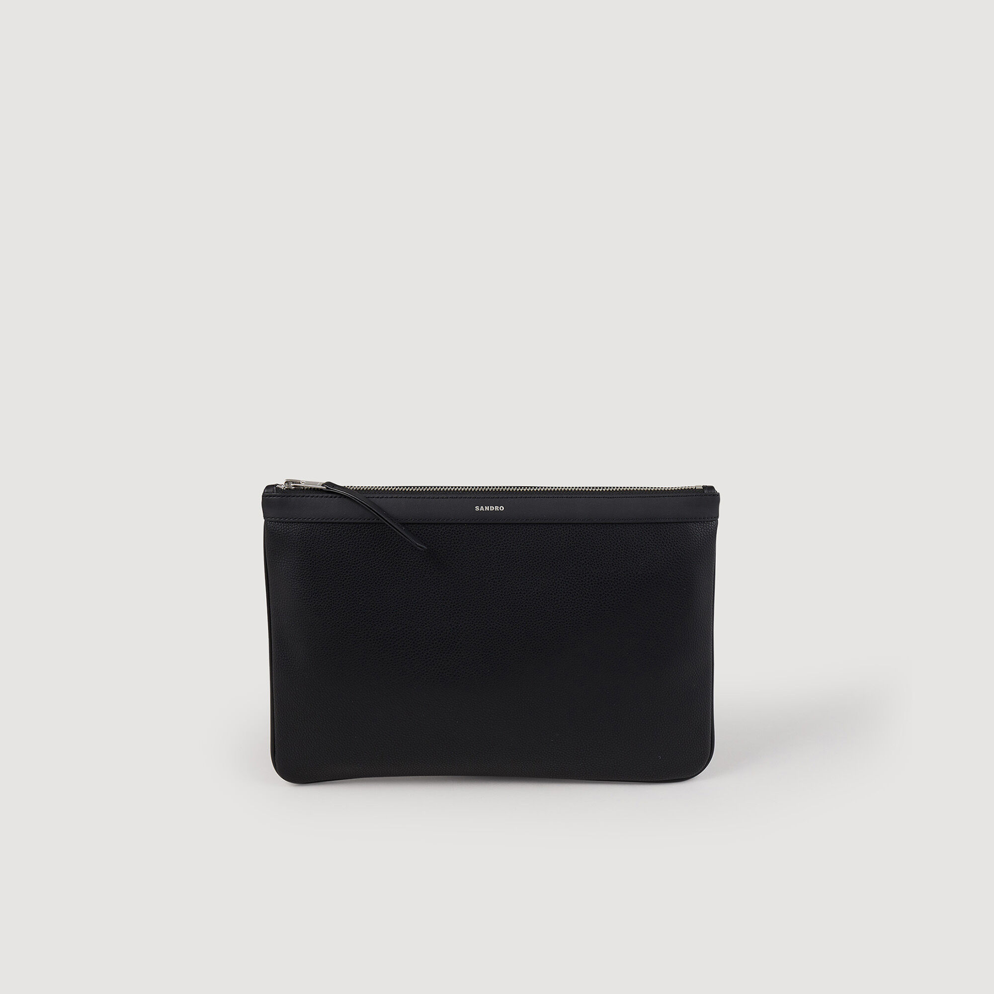 Zipped Pouch In Coated Canvas Bags Sandro paris
