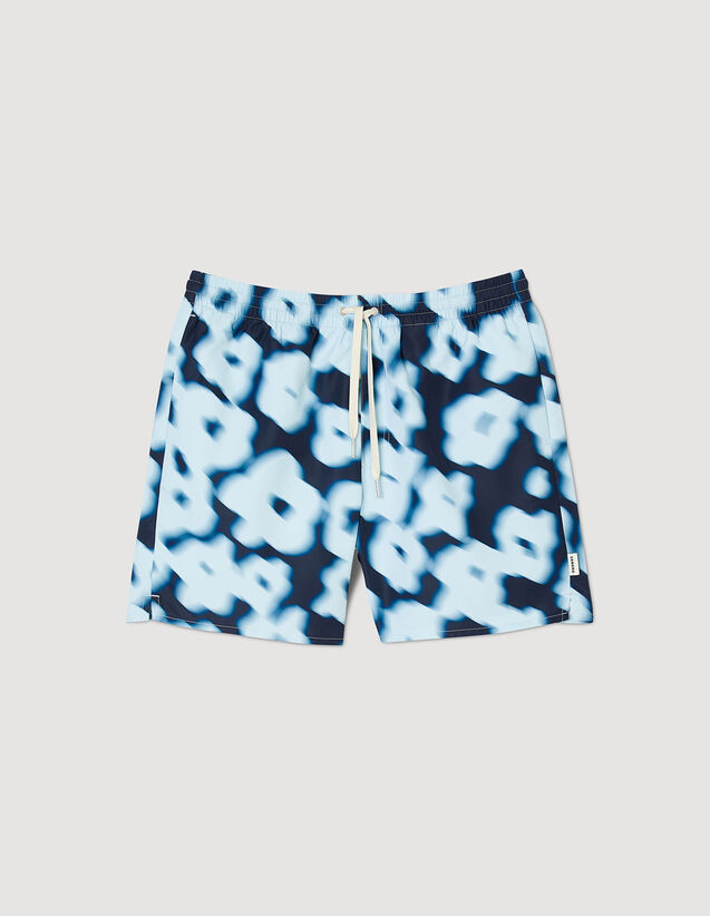 Floral Swim Shorts : Pants & Shorts color Blue