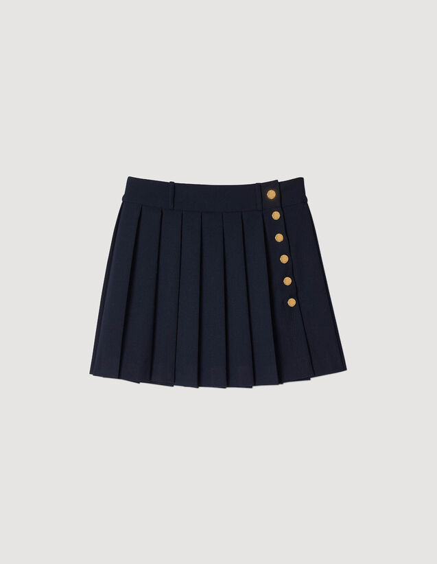 Short Pleated Skirt : Skirts & Shorts color Navy Blue