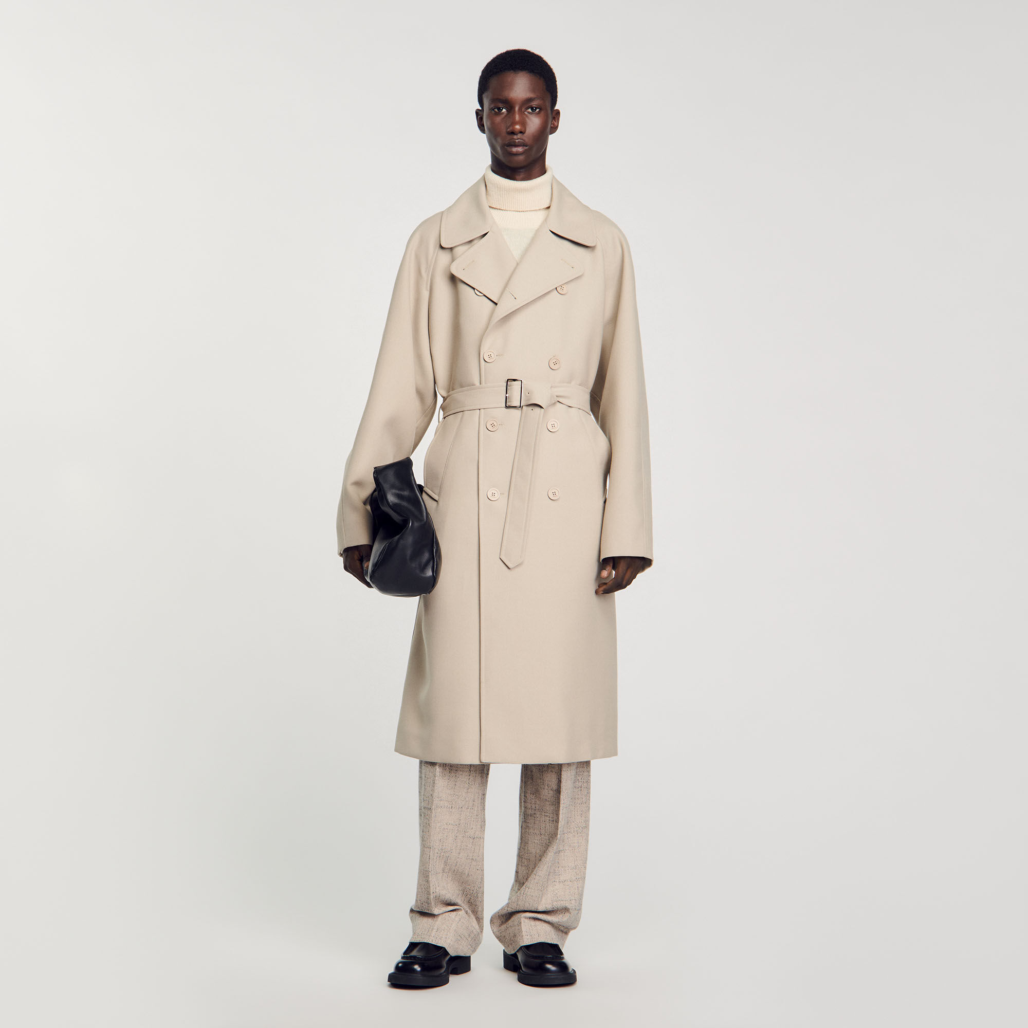 Thick trench coat mens on sale