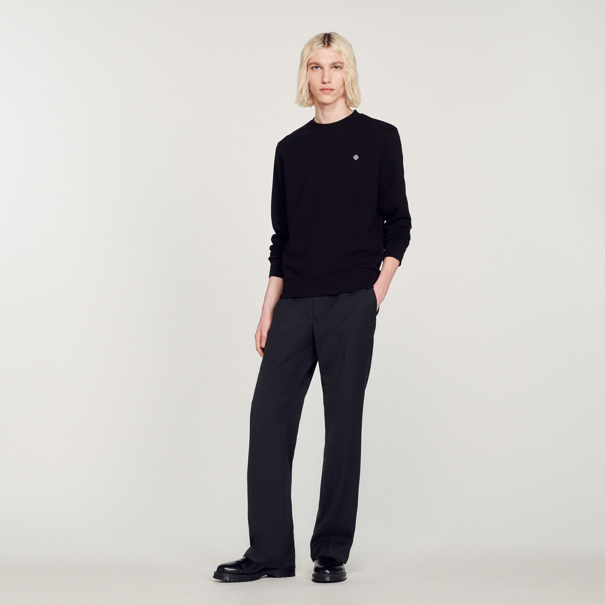 Square Cross Sweatshirt - Sweatshirts - Sandro-paris.com