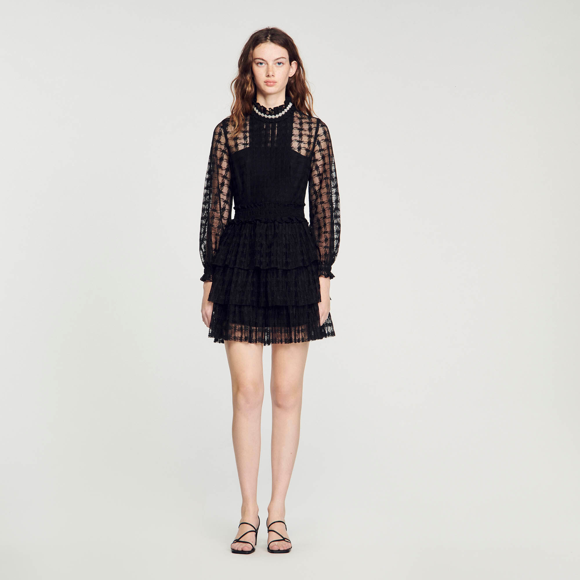 Short Lace Dress : Dresses&nbsp; color Black