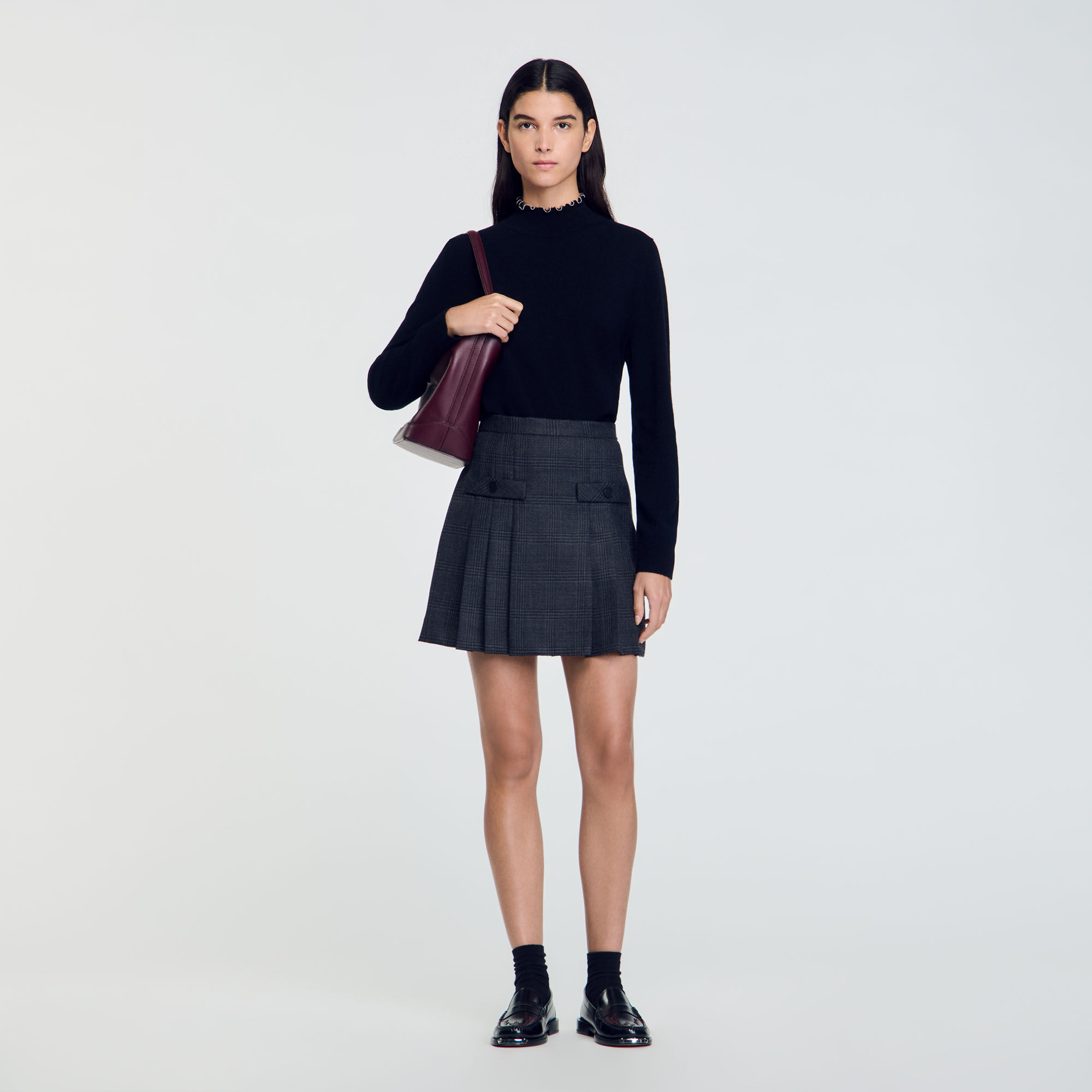 Wool And Cashmere Jumper : Sweaters & Cardigans&nbsp; color Black