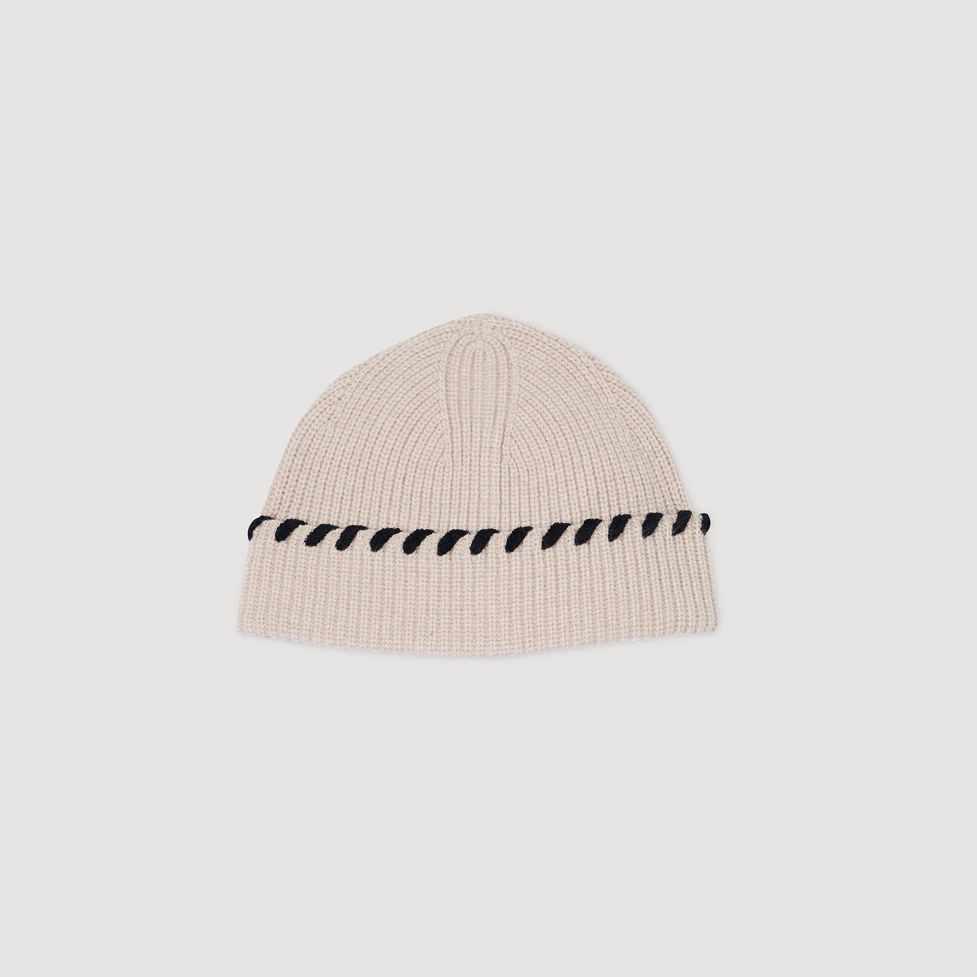 Knit Hat : Other Accessories&nbsp; color Beige