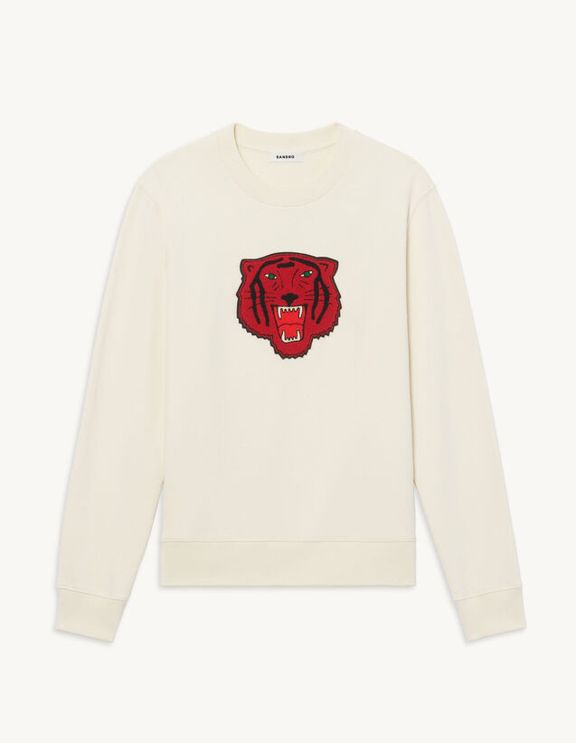 Sweatshirt With Patch : Sweatshirts color Off-White