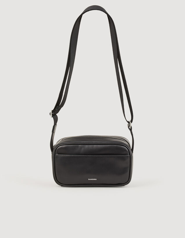 Small Smooth Leather Bag : Bags color Black