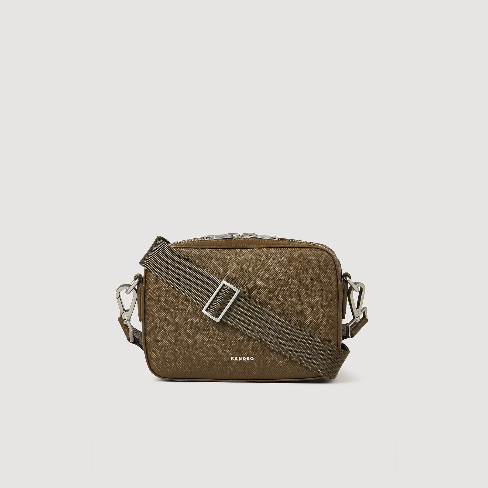 Small Reconstituted Leather Bag : Bags color Dark Khaki
