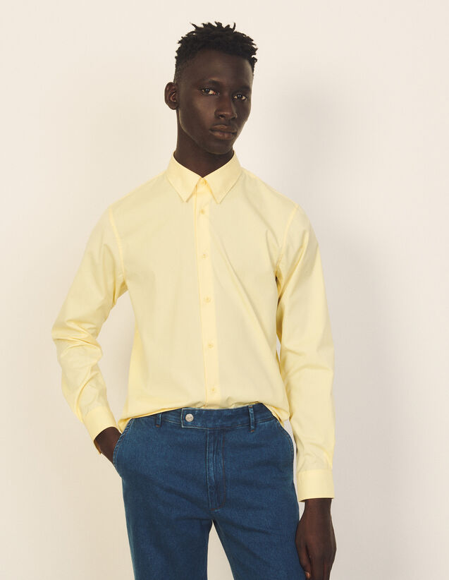 Cotton Shirt : Shirts color Yellow
