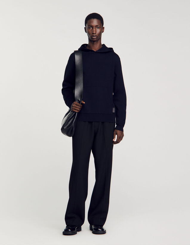 Hoodie - SHPTR00611 | sandro-paris.com Hoodie : Sweaters & Cardigans color Navy Blue