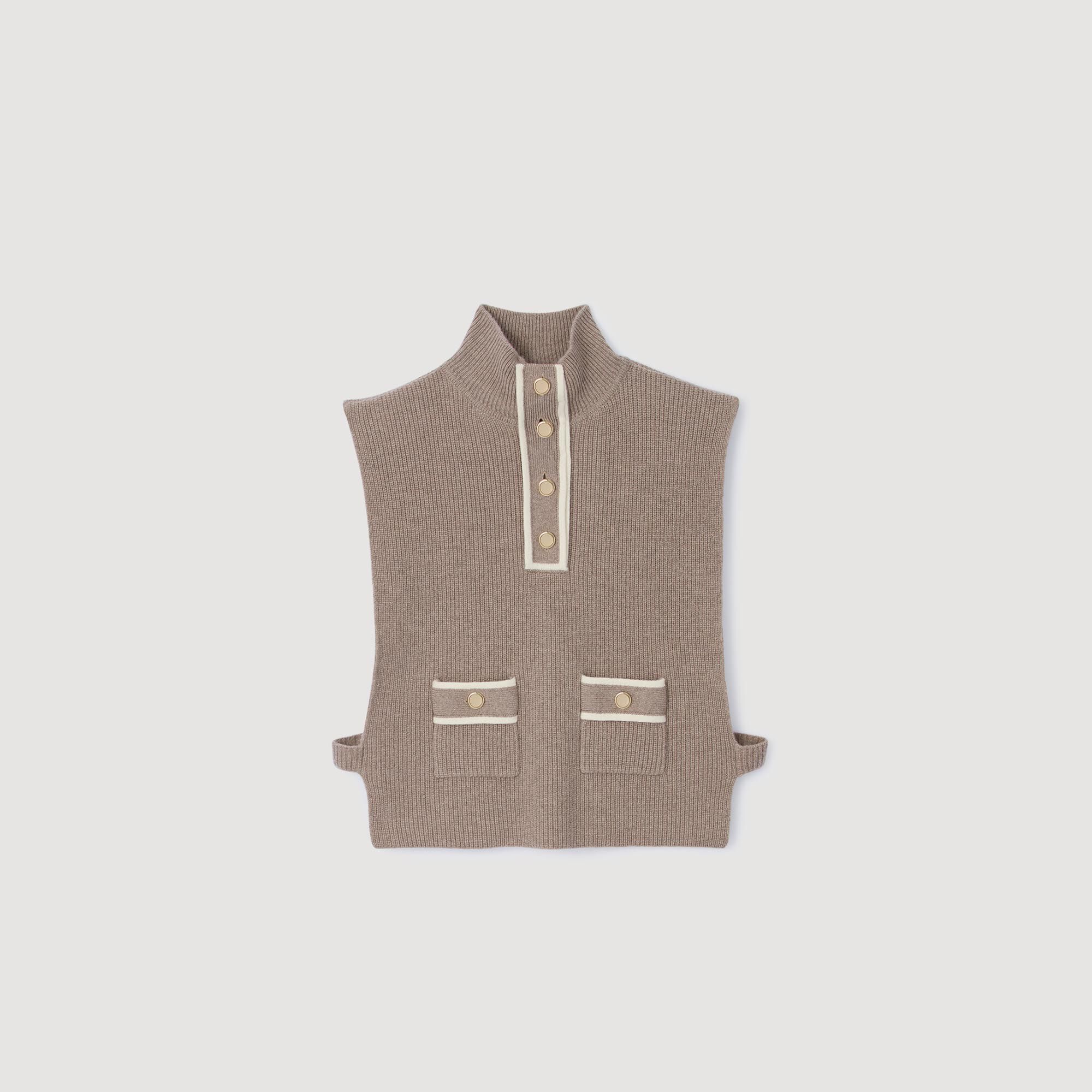 Knit Collar : Other accessories color Caramel