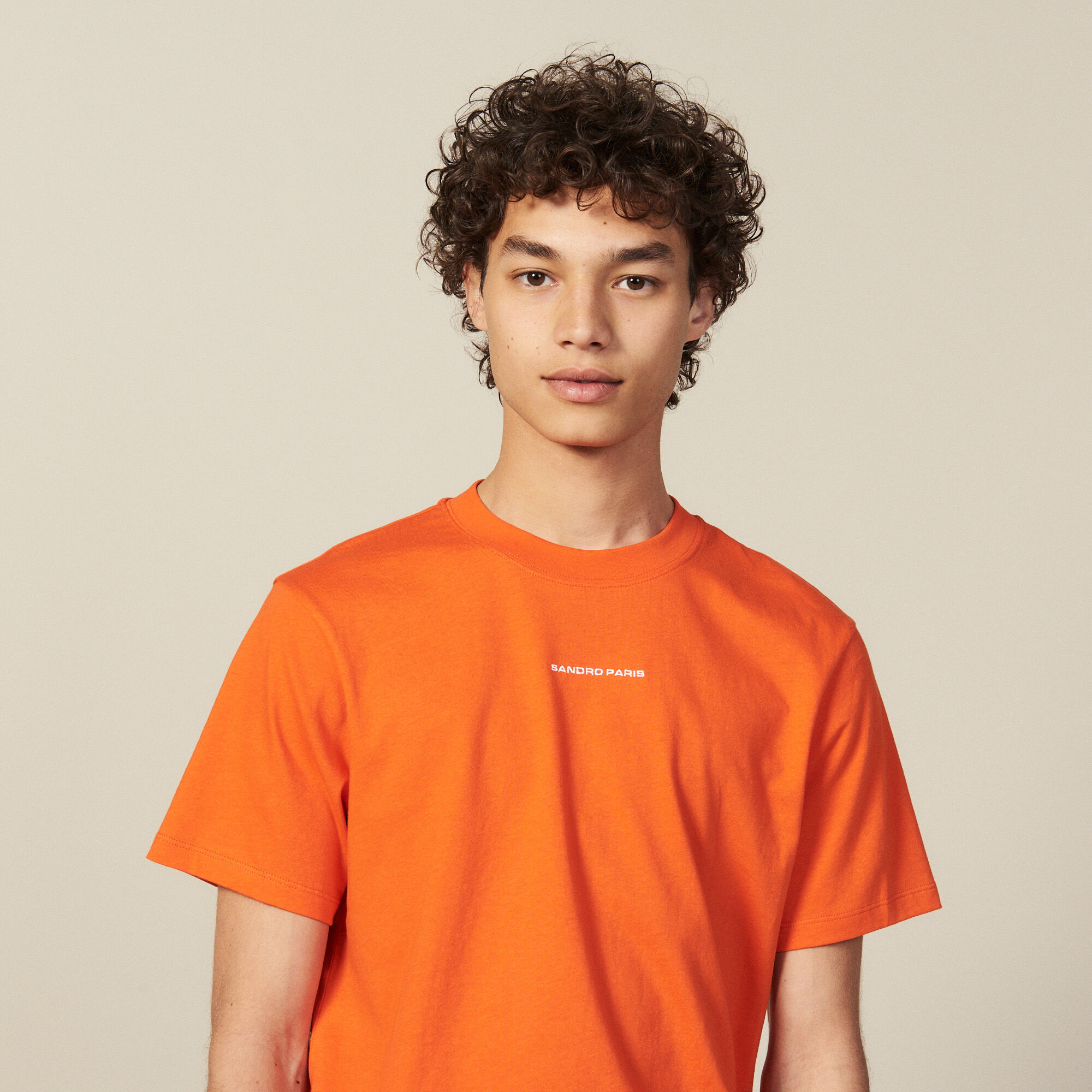 T shirt sandro orange clearance