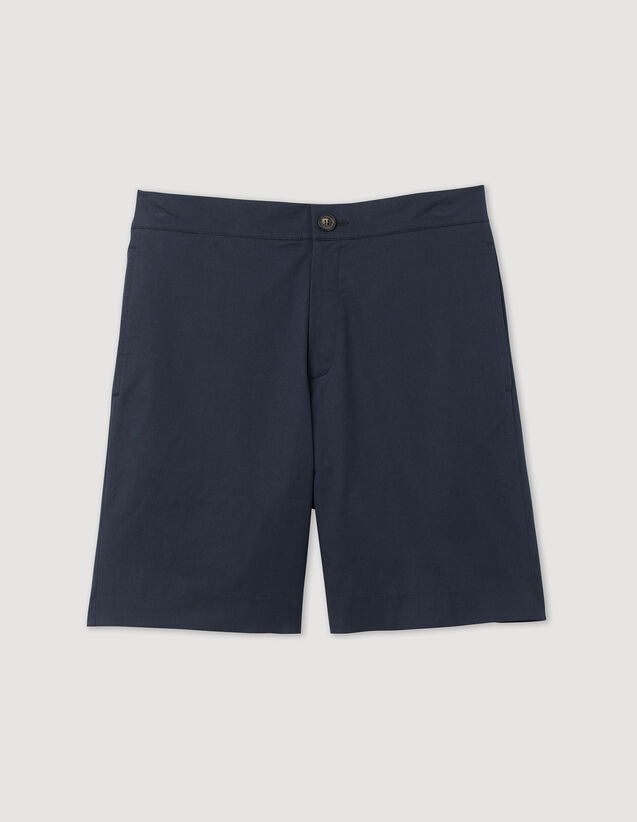 Elasticated Shorts : Pants & Shorts color Navy Blue