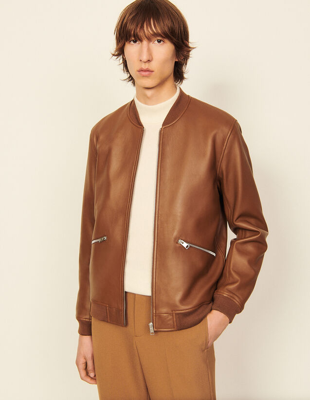Leather Jacket : The Contemporary color Brown