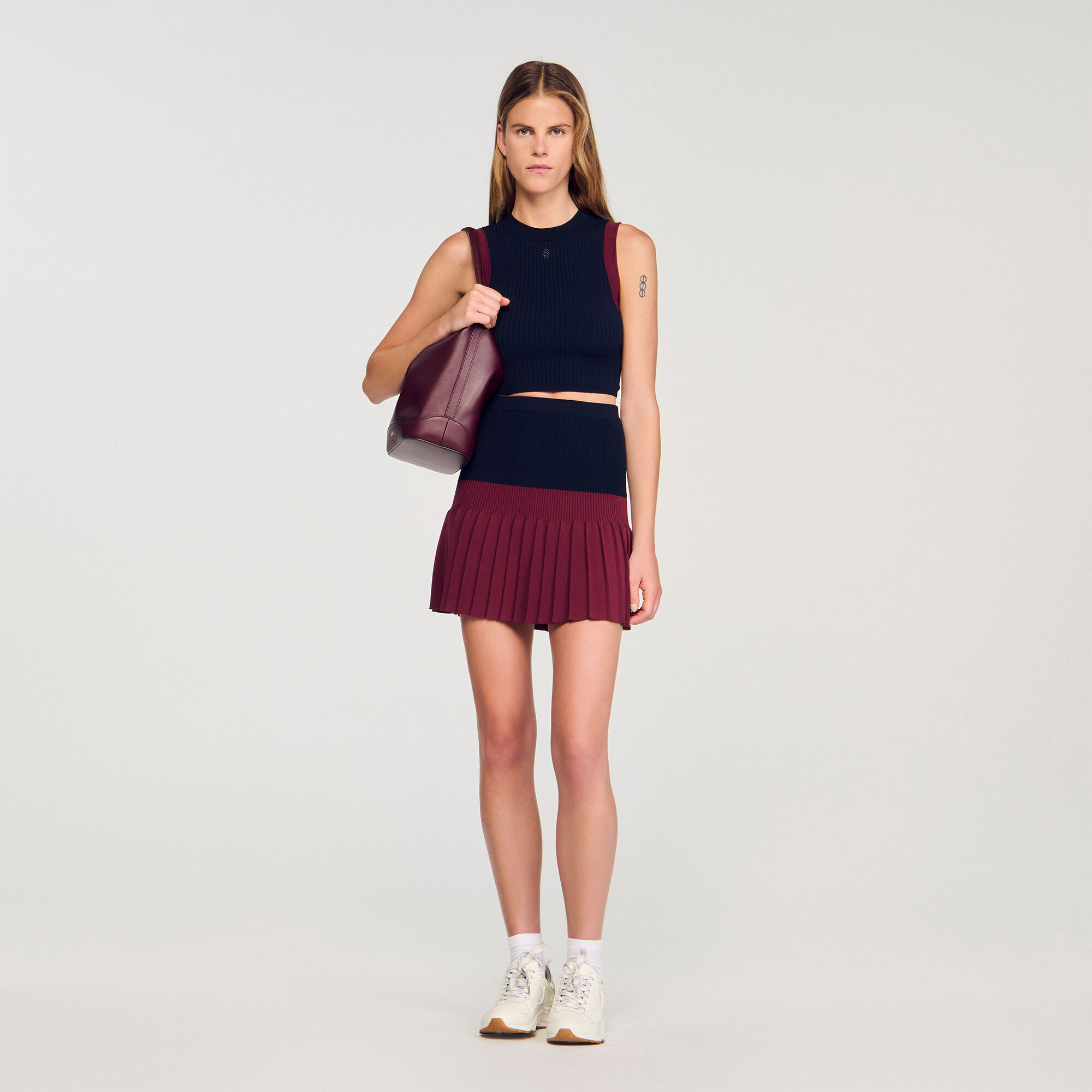Sandro スカート 美品】SANDRO サンドロ パリ デニム スカート（24-25 インチ