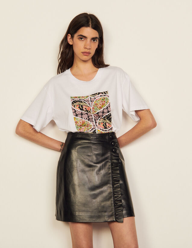 Short Leather Skirt : Skirts & Shorts color Black