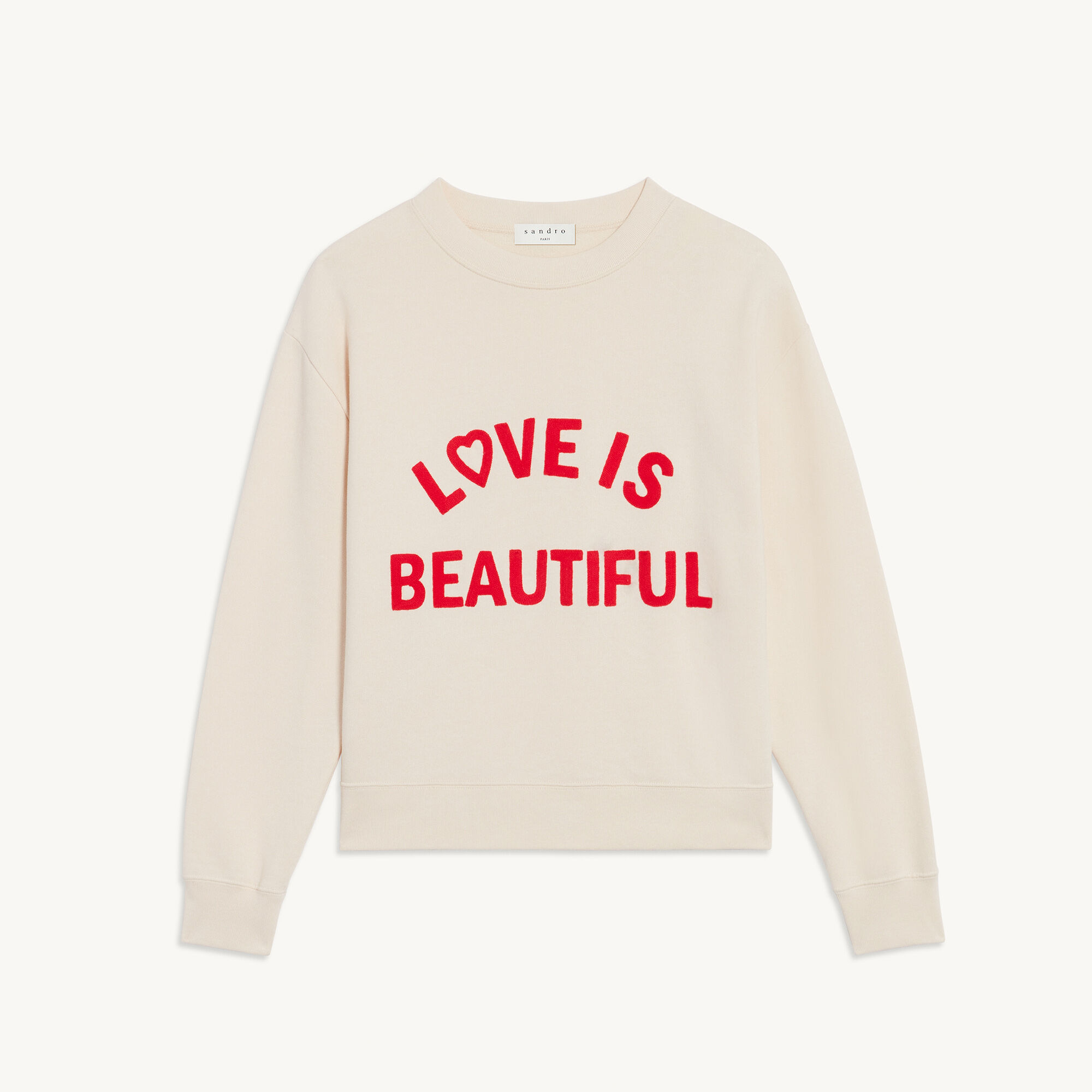Sweatshirt With Contrasting Block Motif - Tops - Sandro-paris.com