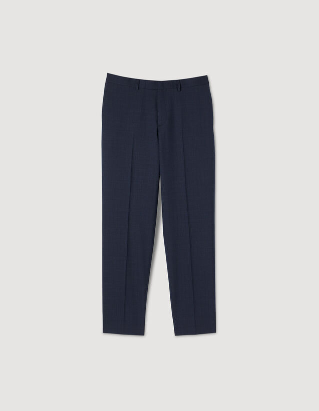 Wool Suit Trousers : Pants & Shorts color Navy Blue