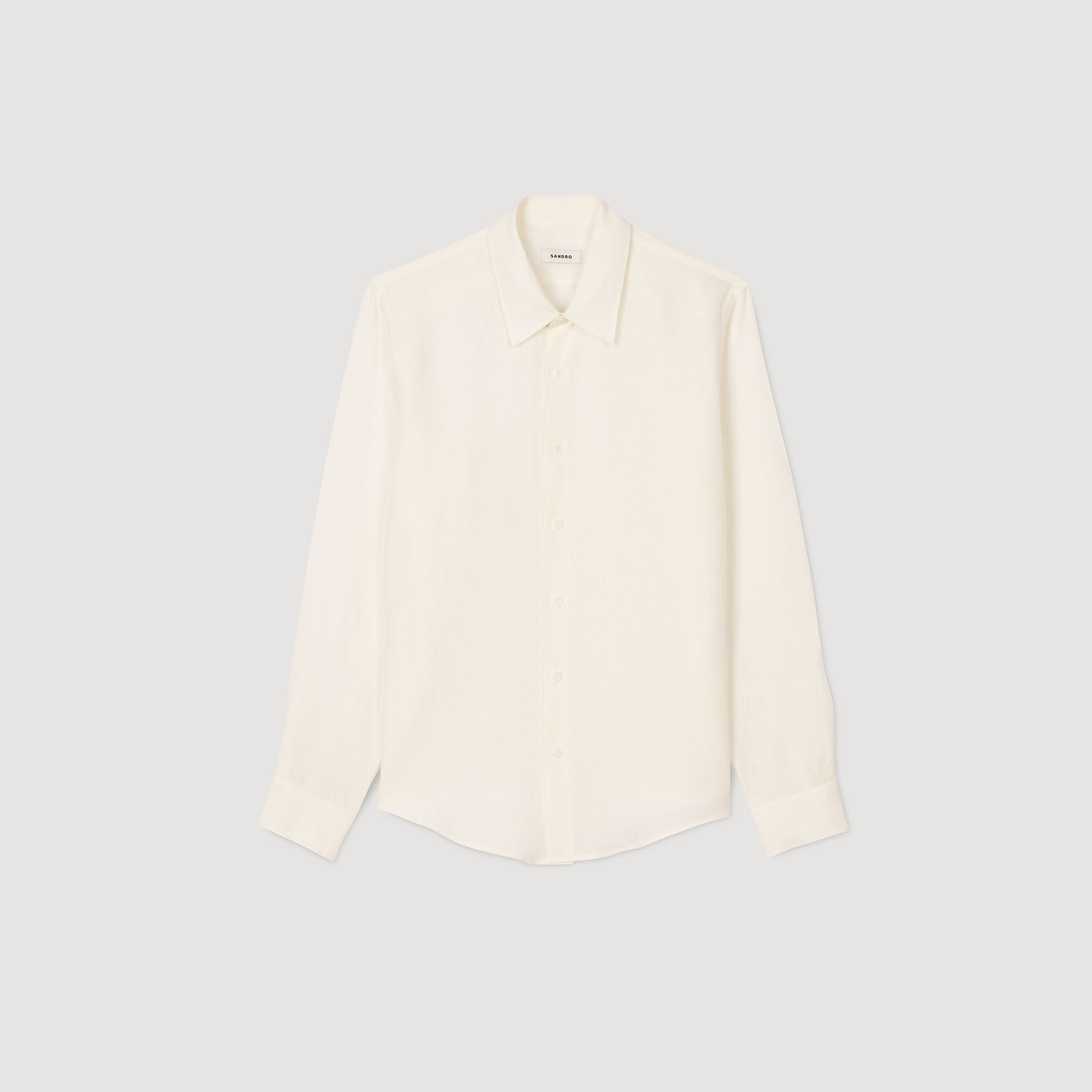 Linen Shirt : Shirts color Ivory.