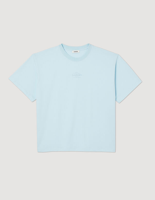 Rubber Logo T-Shirt : T-shirts & Polo shirts color Light Blue