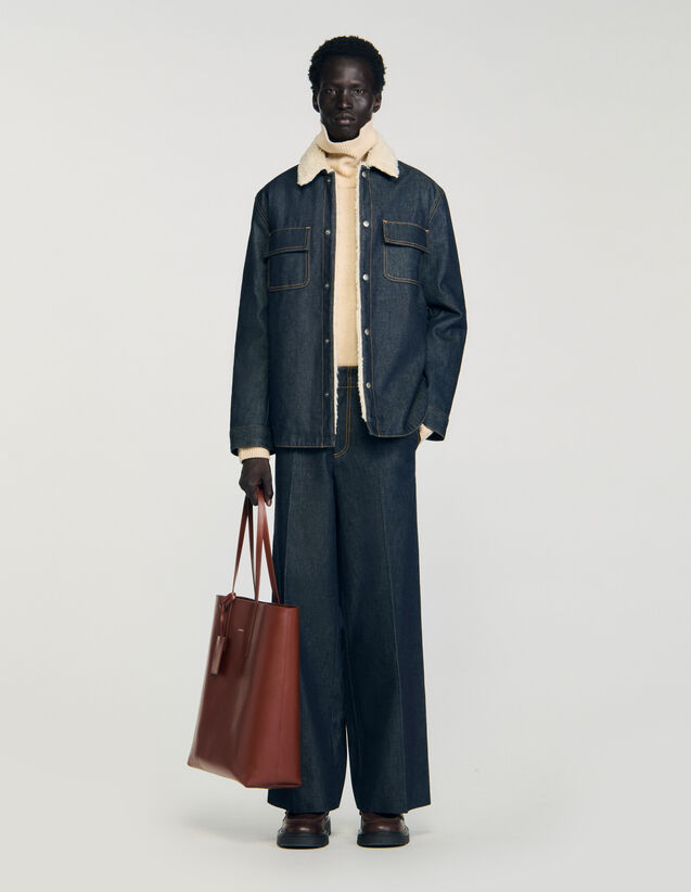 Denim Overshirt - SHPBL01193 | sandro-paris.com Denim Overshirt : Jackets & Coats color Raw-Denim