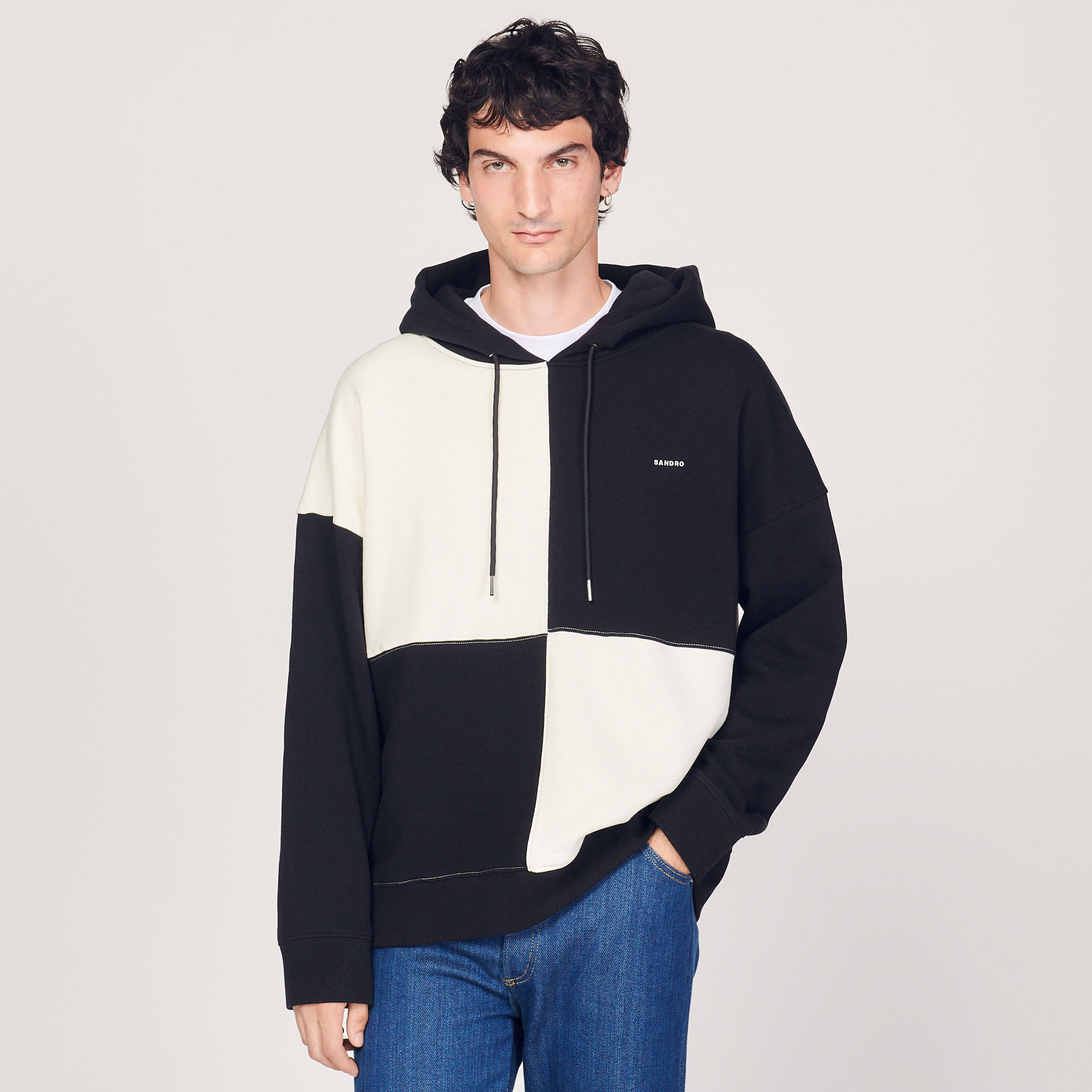 sandro black hoodie