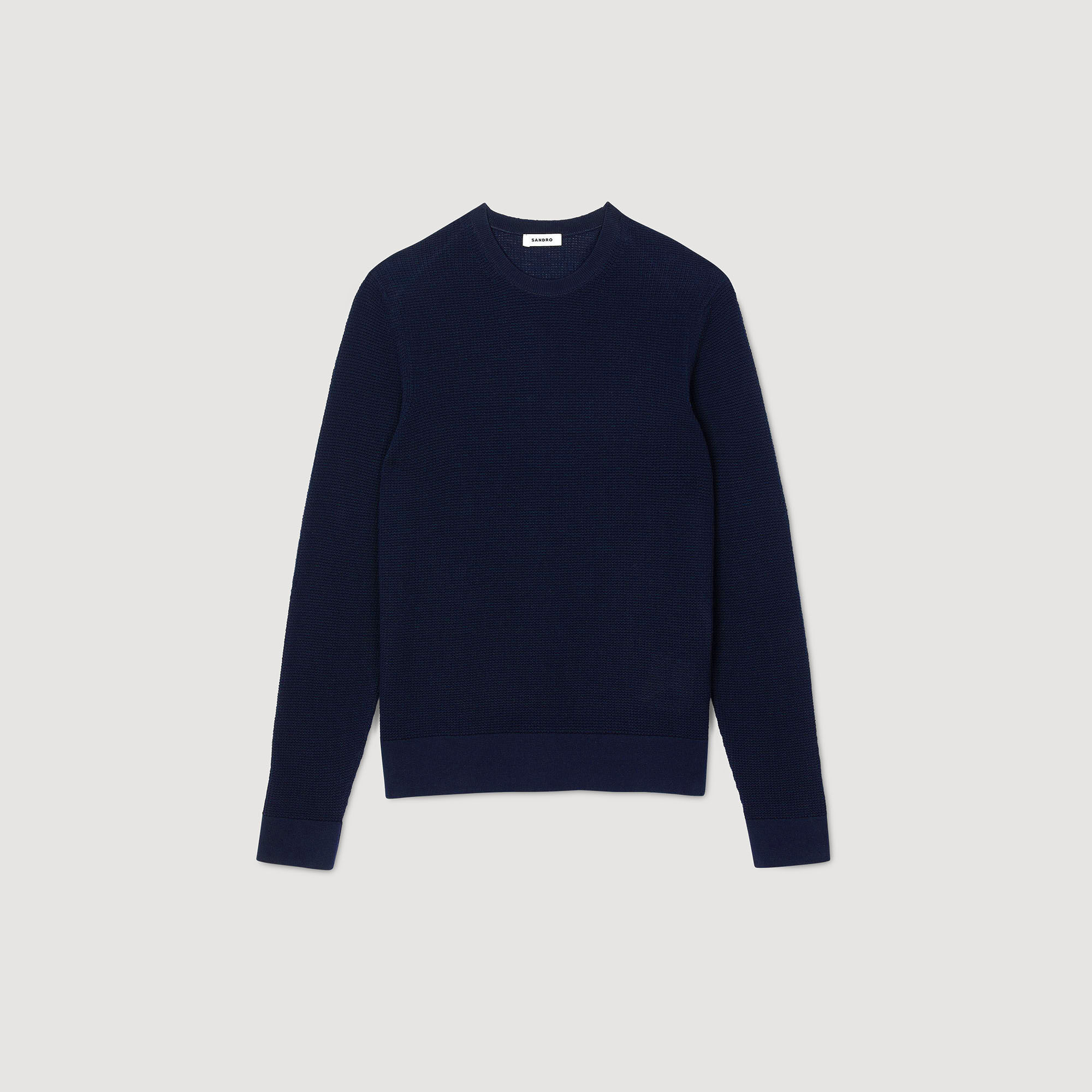 Textured Knit Jumper : Sweaters & Cardigans color Navy Blue