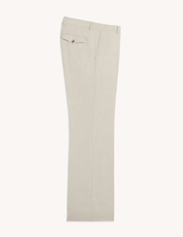 Linen Trousers : 50%off color Greige