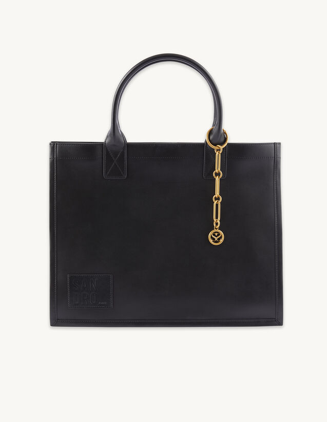 Tote Bag In Certified Leather : Others Bags color Black