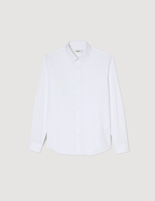 Long-Sleeved Shirt : Shirts color white