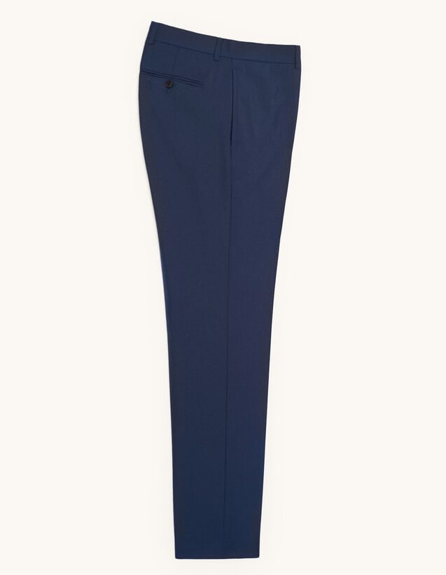 Cool Wool Suit Trousers : 50%off color Blue
