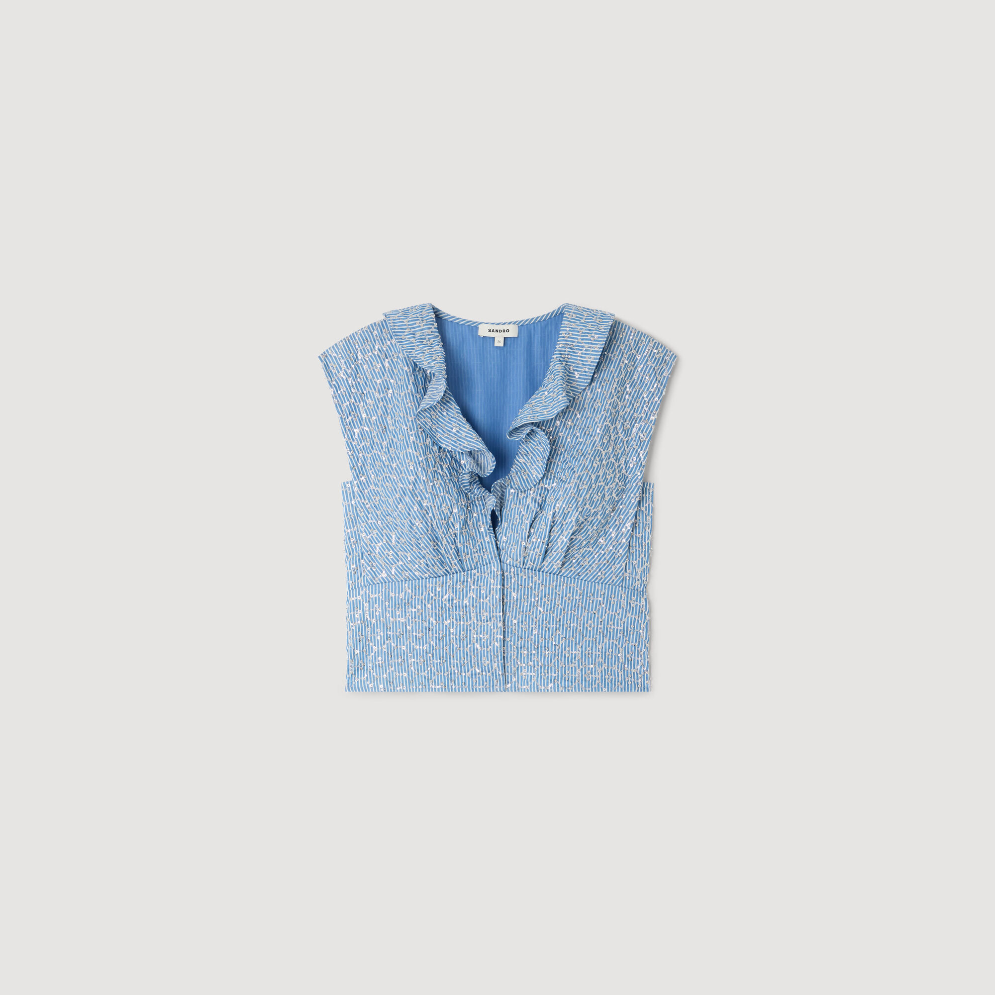 Sequin Top : Tops color Blue