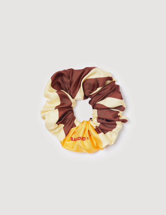 Patterned Scrunchie : SANDRO X LOUIS BARTHÉLEMY color Multi-Color