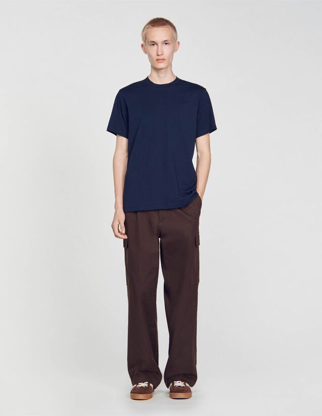 Short-Sleeved T-Shirt - SHPTS01387 | sandro-paris.com Short-Sleeved T-Shirt : T-shirts & Polo shirts color white