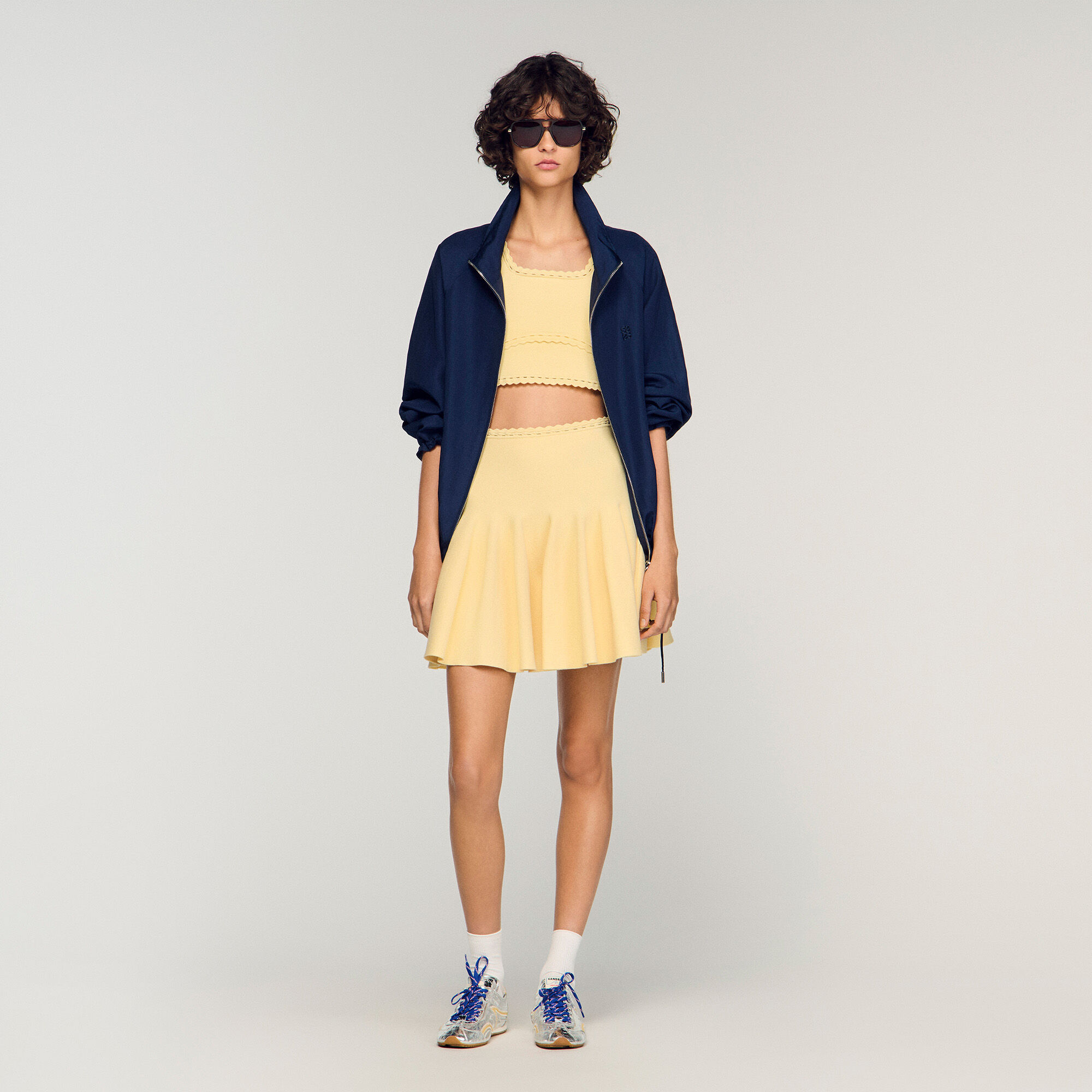 Short Knit Skater Skirt : Skirts & Shorts color Butter