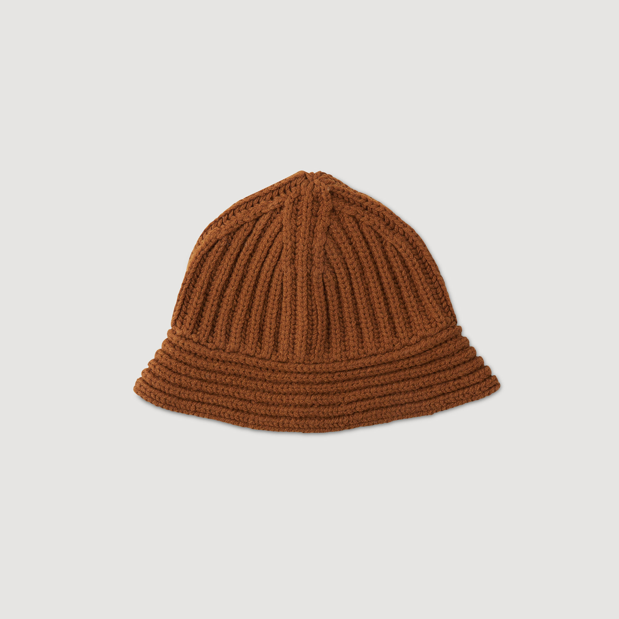 Knit Bucket Hat : Other Accessories color Brown