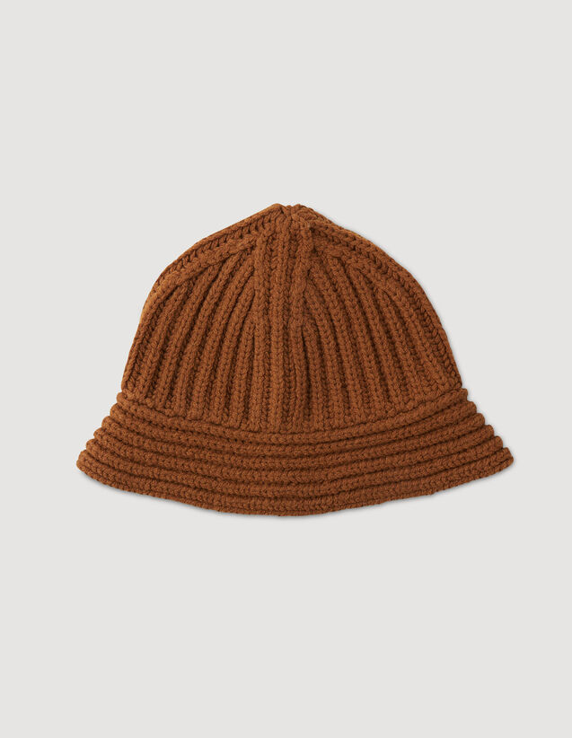 Knit Bucket Hat : Caps color Brown