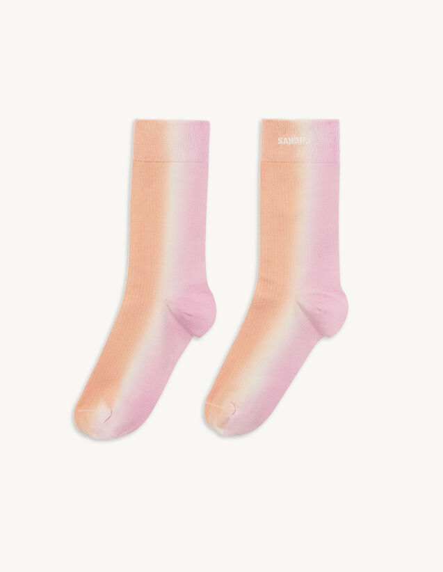 Tie-Dye Socks : Socks color Orange / Pink