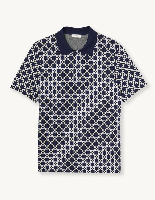Jacquard Polo Shirt : T-shirts & Polo shirts color Blue