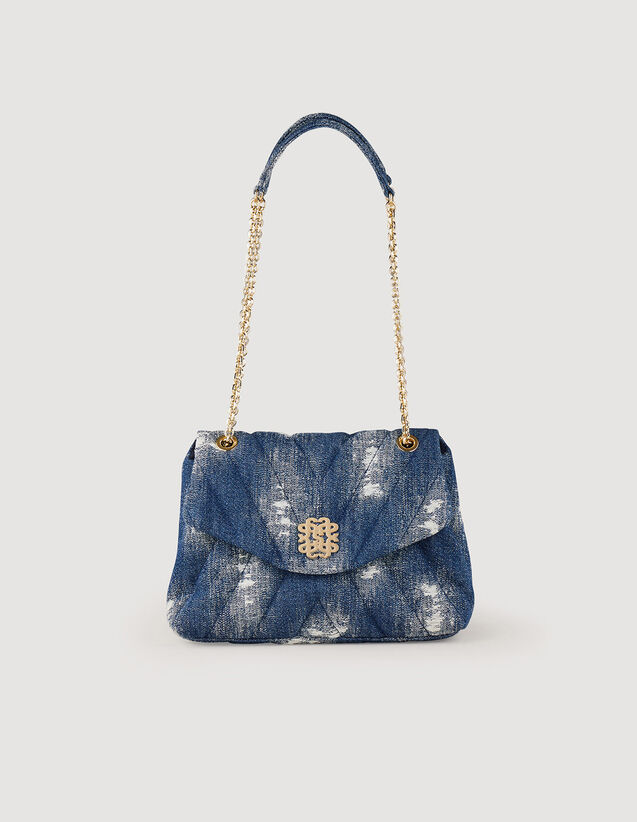 Distressed Denim Mila Bag : Others Bags color Blue Jean