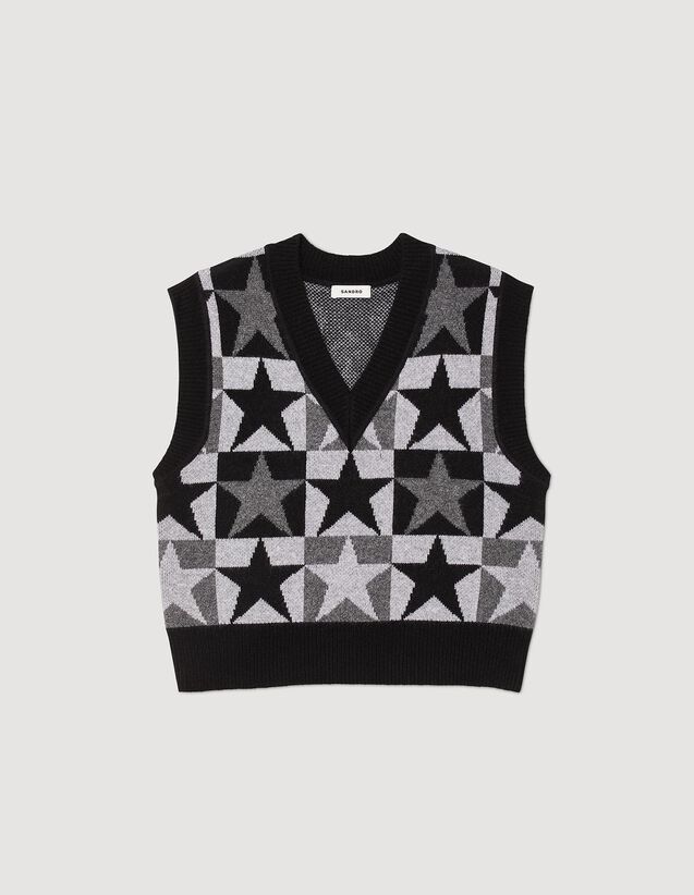 Starry Knit Jumper : Sweaters & Cardigans color Grey