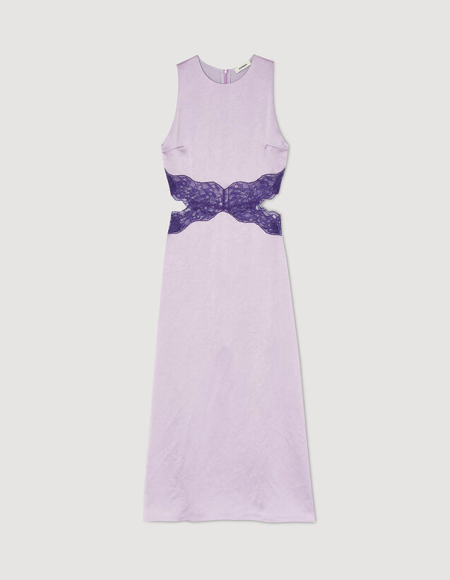 Satin-Effect Dress : NEW IN color Mauve
