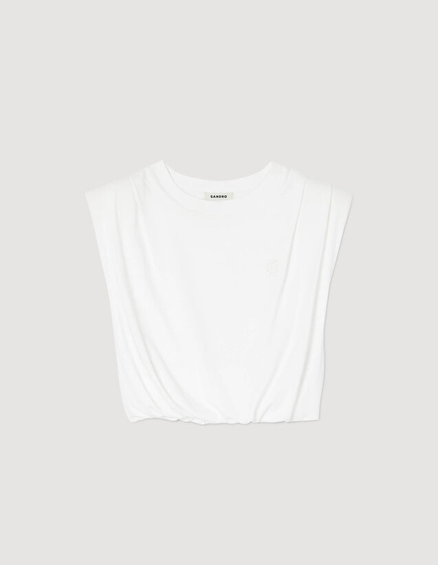 Short Cotton T-Shirt : T-shirts color white