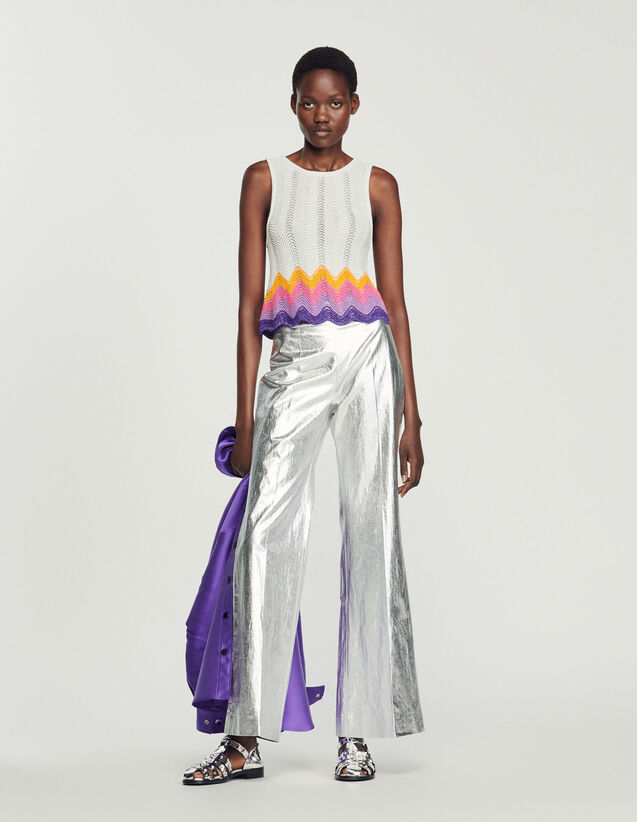 Knit Vest : Tops color Multi-Color