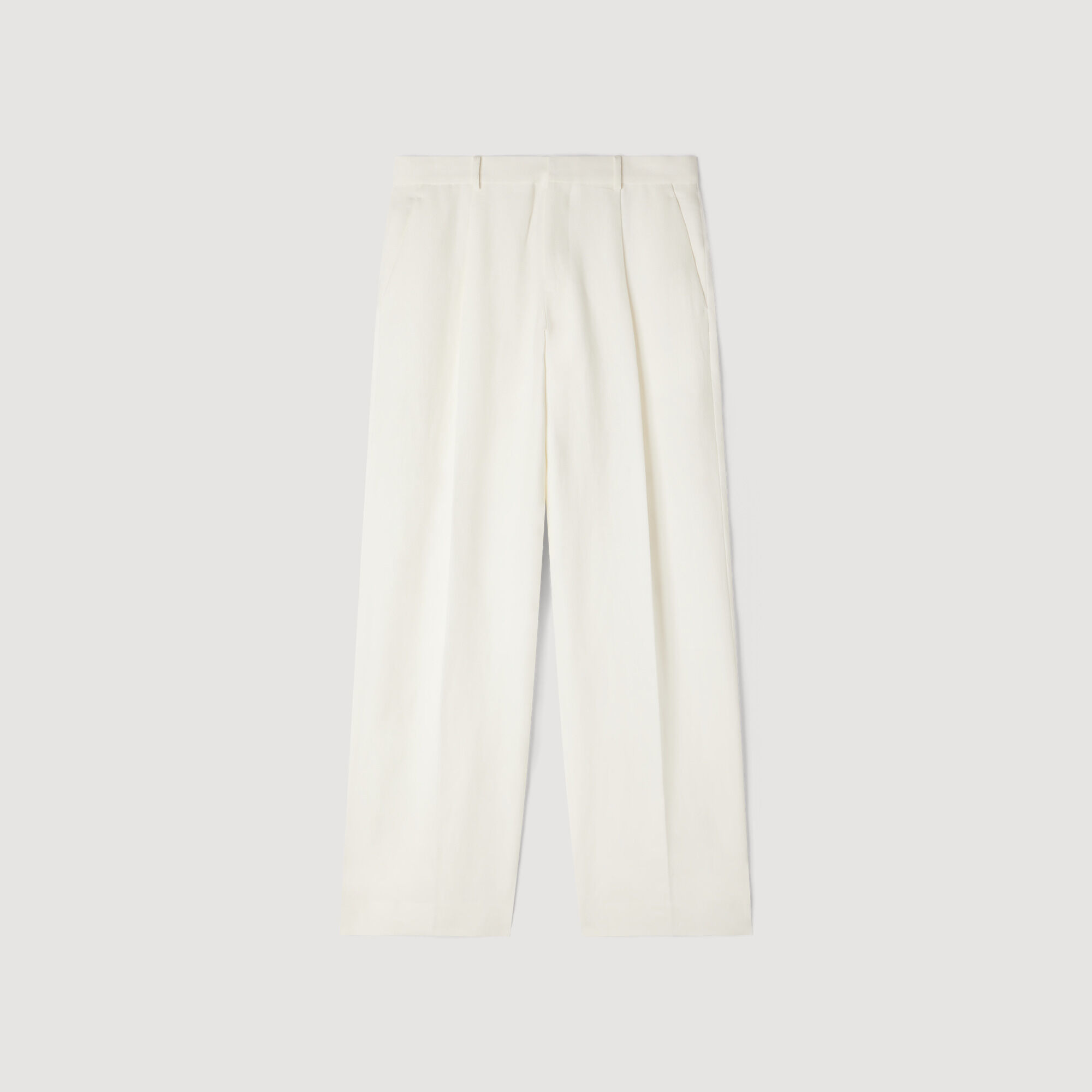 Linen Suit Trousers : Suits & Tuxedos color white