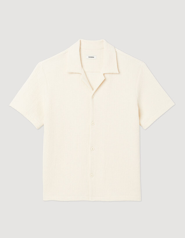 Honeycomb Shirt : Shirts color Ecru