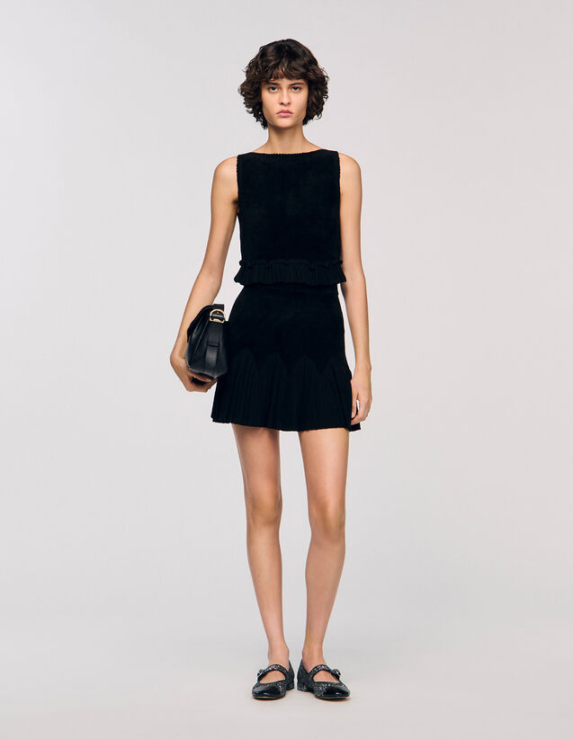 Short Skirt - SFPJU01553 | sandro-paris.com Short Skirt : Skirts & Shorts color Black