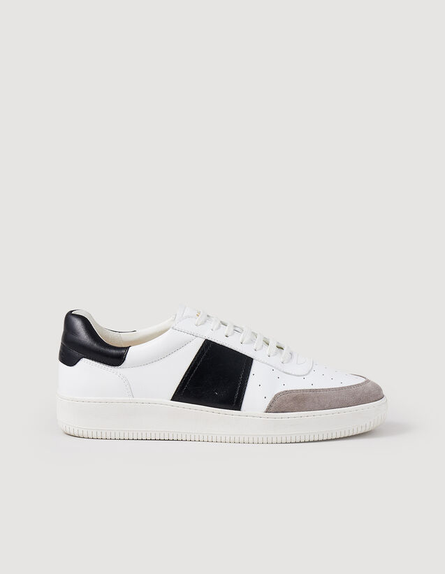 Trainers In Certified Leather : Shoes color white