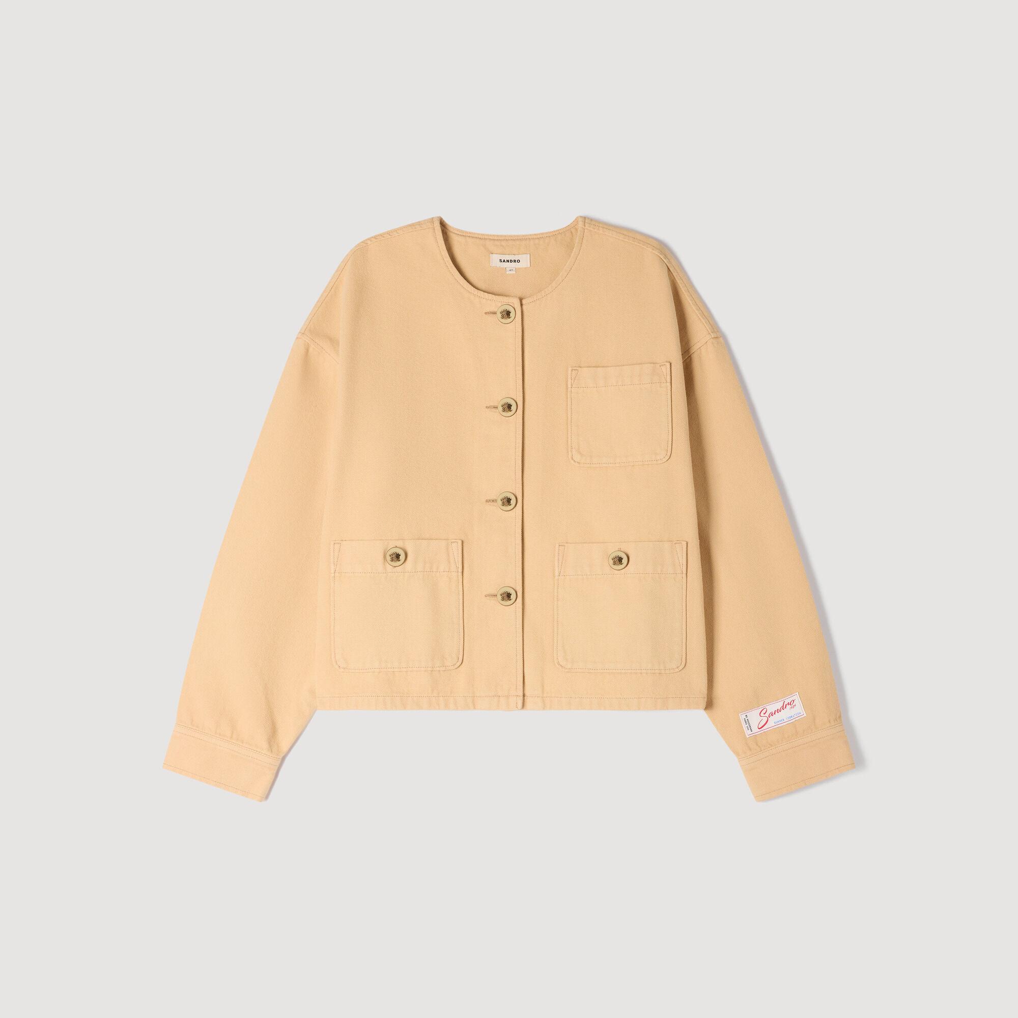 Denim Jacket : Blazers & Jackets color Beige