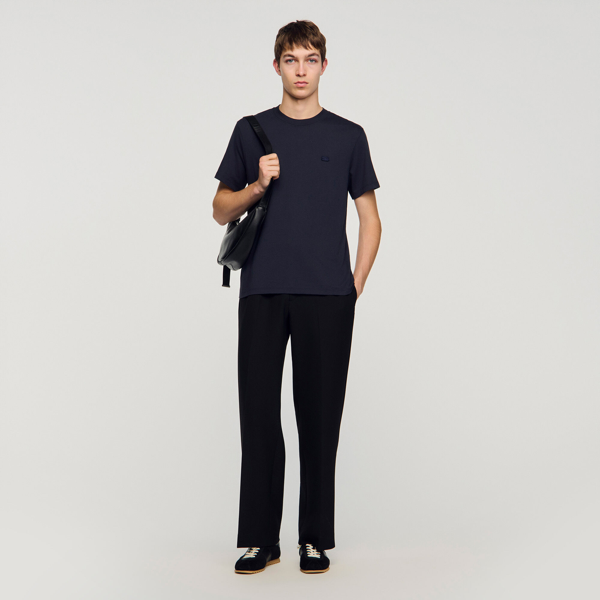 T-Shirt With Double S Patch : T-shirts & Polo shirts color white