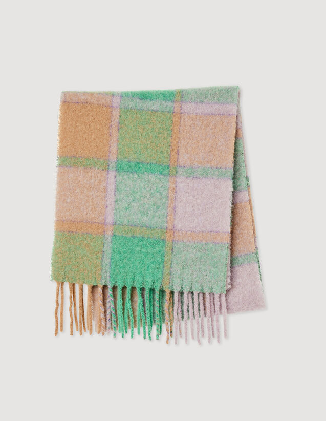 Checked Scarf : Scaves color Pink / Green